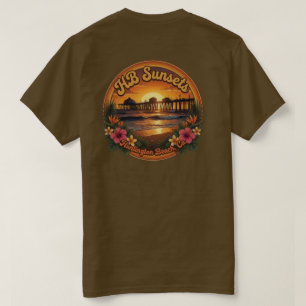 HB Sunsets 70's Retro T-Shirt