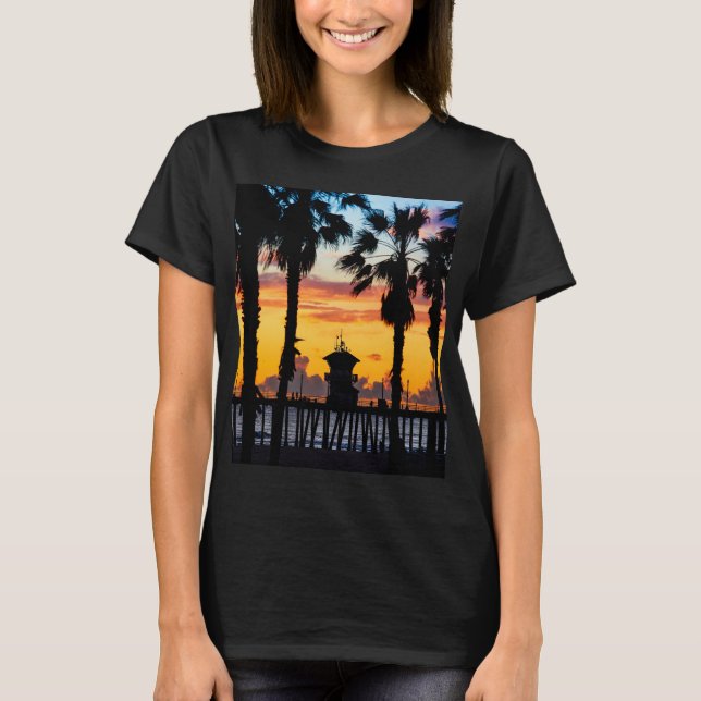 HB Sunsets Surf & Sunsets  T-Shirt (Front)