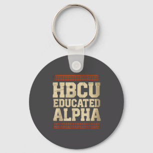 Hbcu Educated Alpha Historical Black College Alumn Keychain