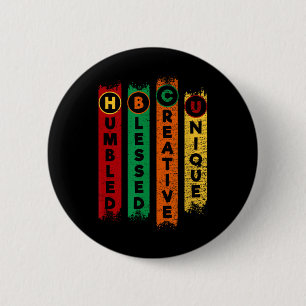 Hbcu Humbled Blessed Creative Unique Black College 2 Inch Round Button