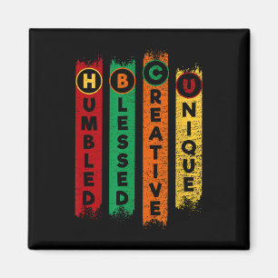 Hbcu Humbled Blessed Creative Unique Black College Magnet