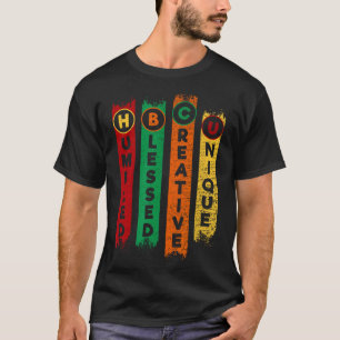 Hbcu Humbled Blessed Creative Unique Black College T-Shirt