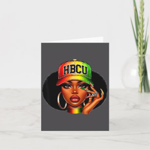 Hbcu Melanin Afro Black Women African Black Histor Card