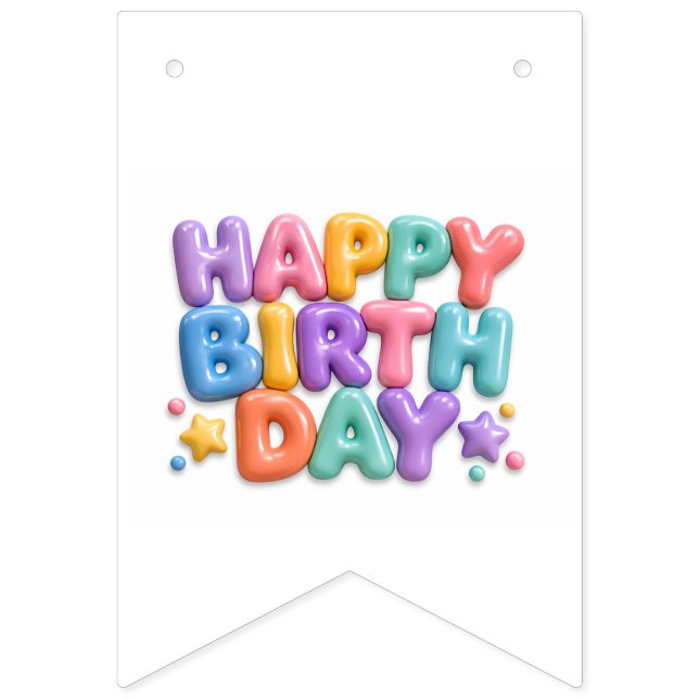 HBD BUNTING FLAGS (First Flag)