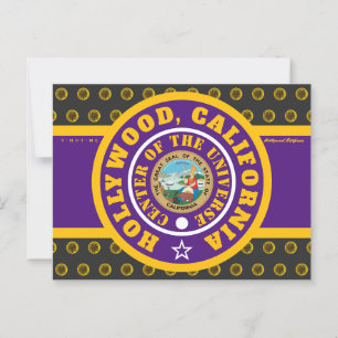 HCACOU HOLLYWOOD, CA (COU) 2  POSTCARD