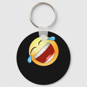 HD Emoji Rolling on the Floor Laughing Face Keychain
