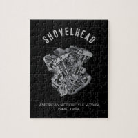 HD Motorcycle Vtwin Shovelhead Engine Drawing Bike