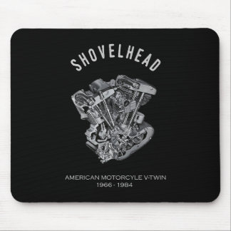 HD Motorcycle Vtwin Shovelhead Engine Drawing Bike Mouse Pad