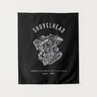 HD Motorcycle Vtwin Shovelhead Engine Drawing Bike