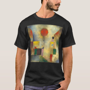 Hd. Red Balloon By Paul Klee. High T-Shirt