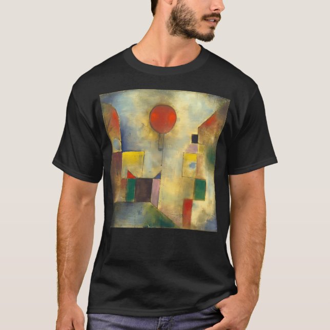 Hd. Red Balloon By Paul Klee. High T-Shirt (Front)