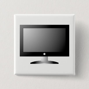 HD TV 2 INCH SQUARE BUTTON