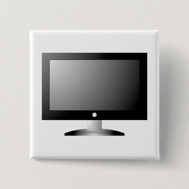 HD TV 2 INCH SQUARE BUTTON (Front)