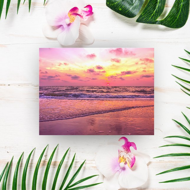 HDR Captivating Beach Sunset Postcard (Creator Uploaded)