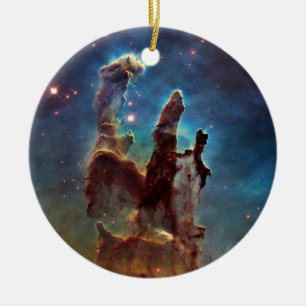 HDR Eagle Nebula Pillars of Creation Ceramic Ornament