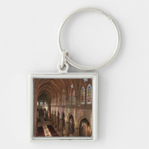HDR image of Basilica interior, Quito, Ecuador Keychain