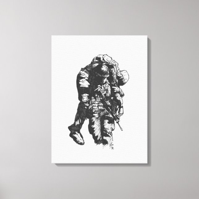 "He Ain't Heavy" canvas art print by Jaime Munt (Front)