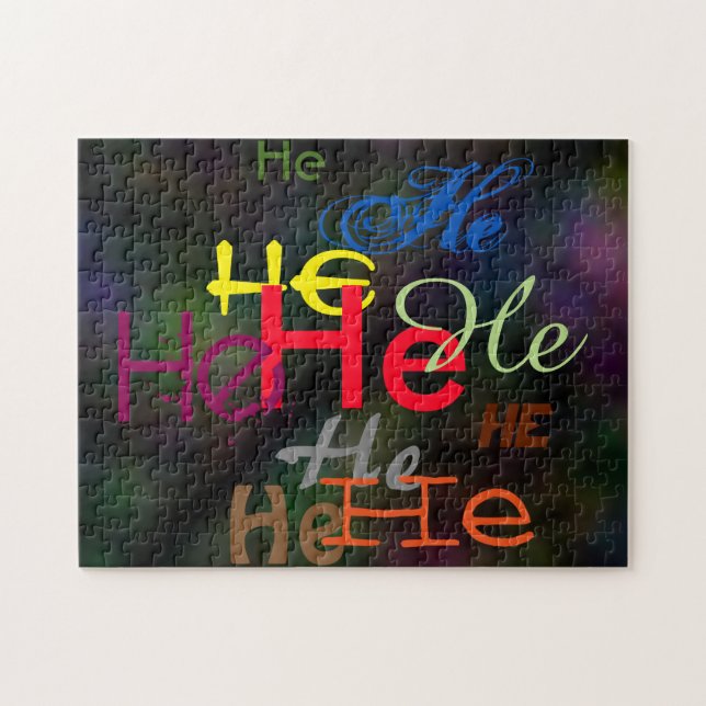 He All Over Puzzle (Horizontal)
