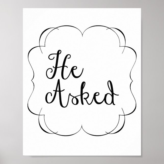 He Asked... Poster (Front)