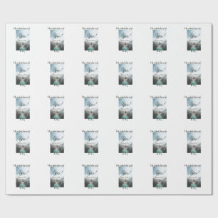 He asked she said yes engagement photo name stylis wrapping paper