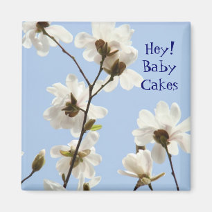 Hé bébé gâteaux ! aimant Amour Chéri Magnolias