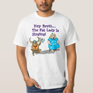 ~ hé Brett de T-shirt le gros ~ de Madame Is