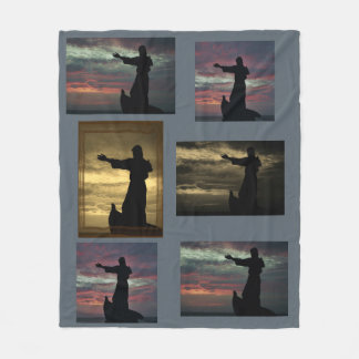 "He Calms Our Storms" Fleece Blanket