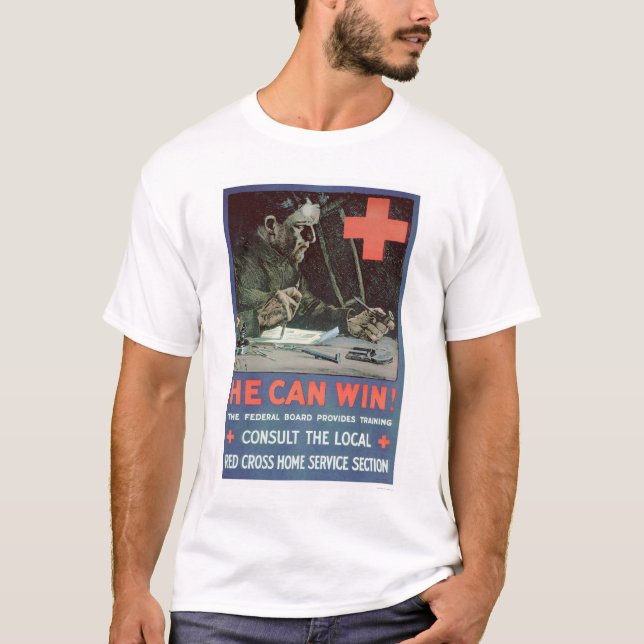 He Can Win! (US00233) T-Shirt (Front)