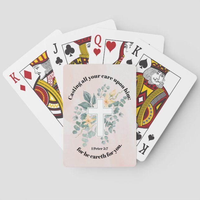 He Cares for You  Playing Cards (Back)