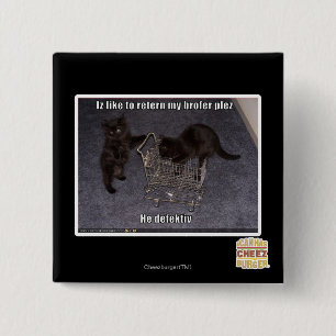 He defectiv 2 inch square button