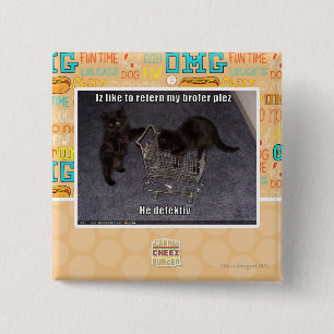He defectiv 2 inch square button