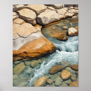 he Eternal Flow: Sunlight and Sedimentary Silence  Poster