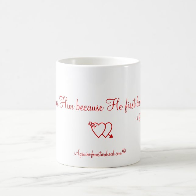 He first loved me magic mug (Center)