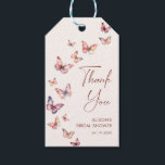 He Gives Me Butterflies Bridal Shower Gift Tags<br><div class="desc">Boho butterfly themed bridal shower thank you gift tag.</div>