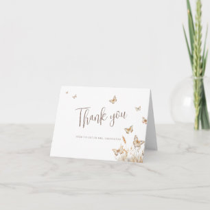 He Gives Me Butterflies Bridal Shower Thank You Card