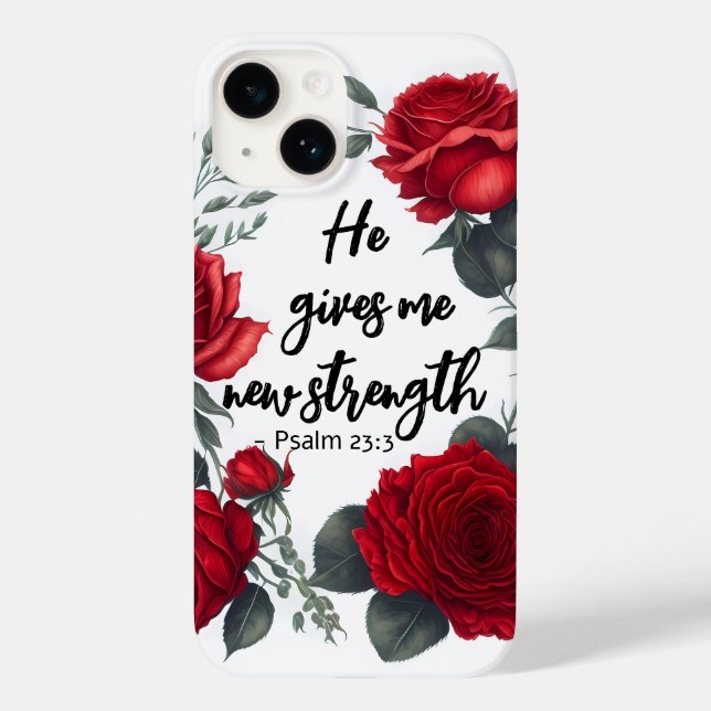 He Gives Me New Strength Case-Mate iPhone Case (Back)