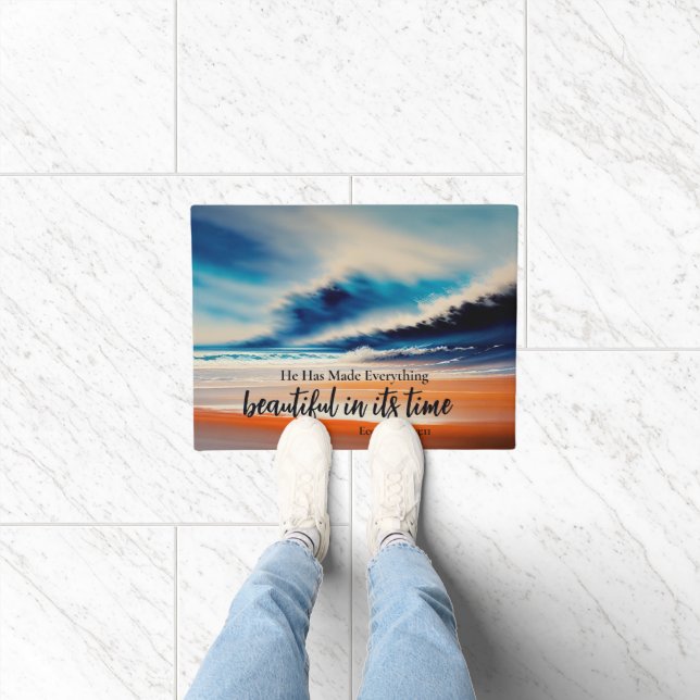 He Has Made Everything Beautiful Doormat (Indoor)