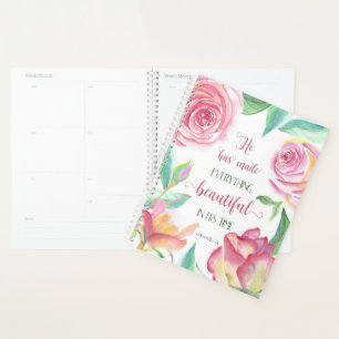 He Has Made Everything Beautiful Ecclesiastes 3:11 Planner