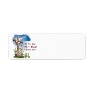 He Has Rise Eastern return address label