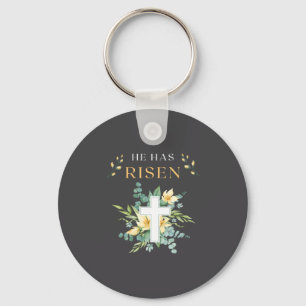 He Has Risen 3 Day Jesus Christ Happy Easter Chris Keychain
