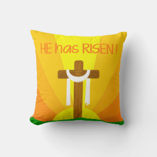 He Has Risen Throw Pillow