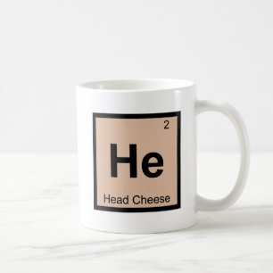 He - Head Cheese Chemistry Periodic Table Symbol Coffee Mug