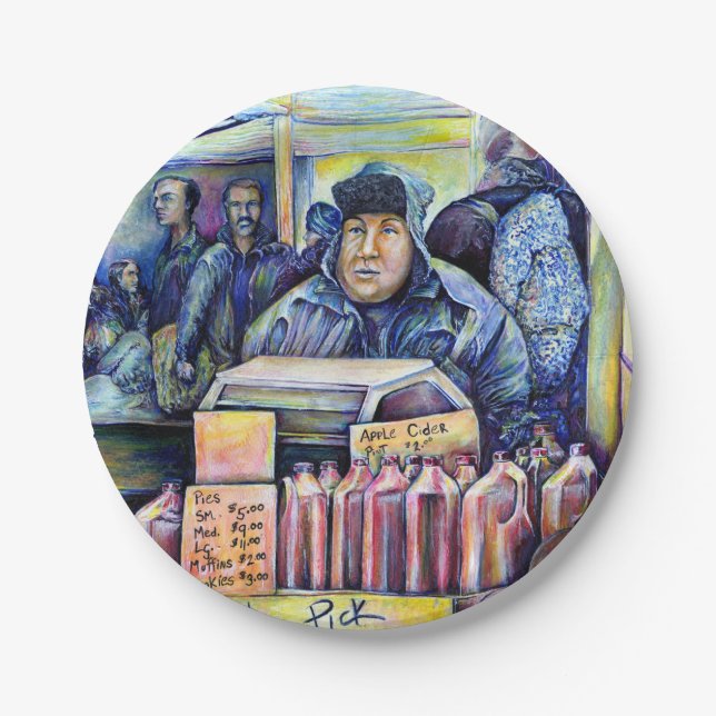 He Heard, What I Saw Paper Plate (Front)