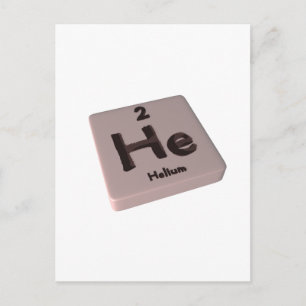 He Helium Postcard