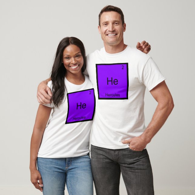 He - Hercules Funny Chemistry Element Symbol Tee (Unisex)