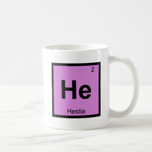 He - Hestia Goddess Chemistry Periodic Table Coffee Mug