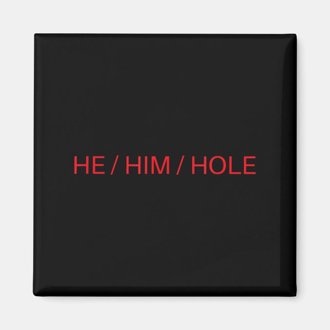 He Him Hole Shirt Funny Sarcastic Valentine's Day  Magnet (Front)