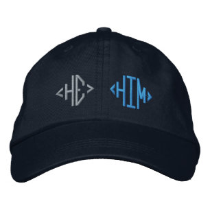He Him pronouns trans gender Embroidered Hat