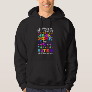 He Is My Brother Autism Awareness Autistic Autism  Hoodie