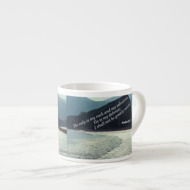 He Is My Rock! Espresso Cup (Front Right)
